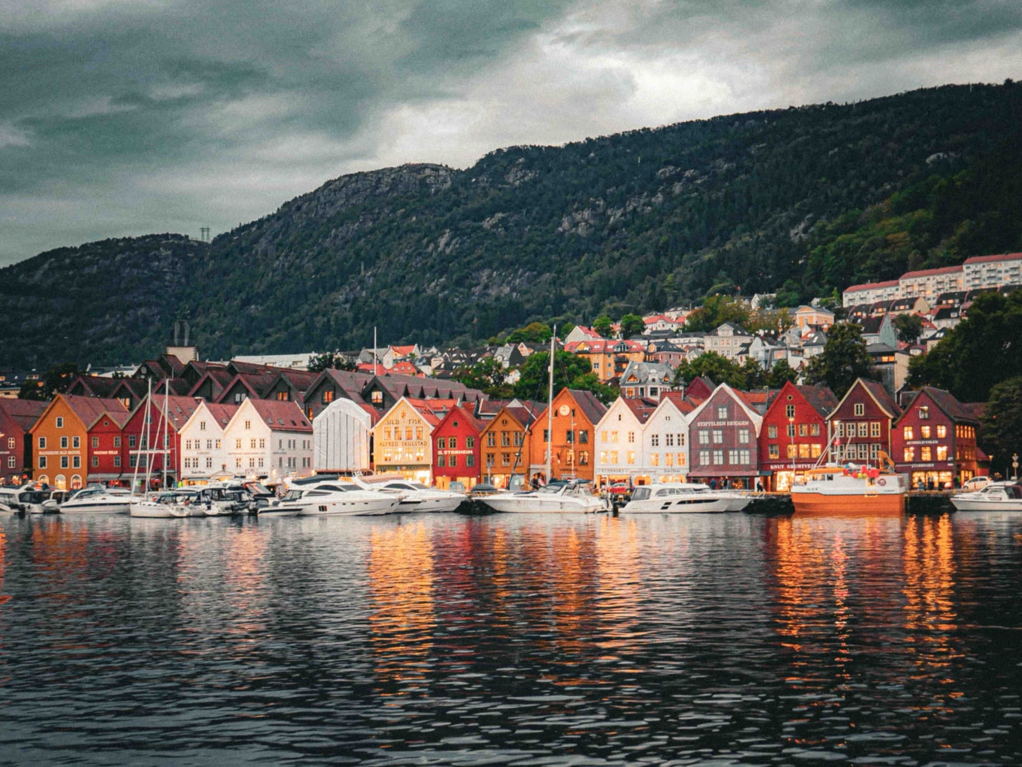 Bergen historic waterfront architecture